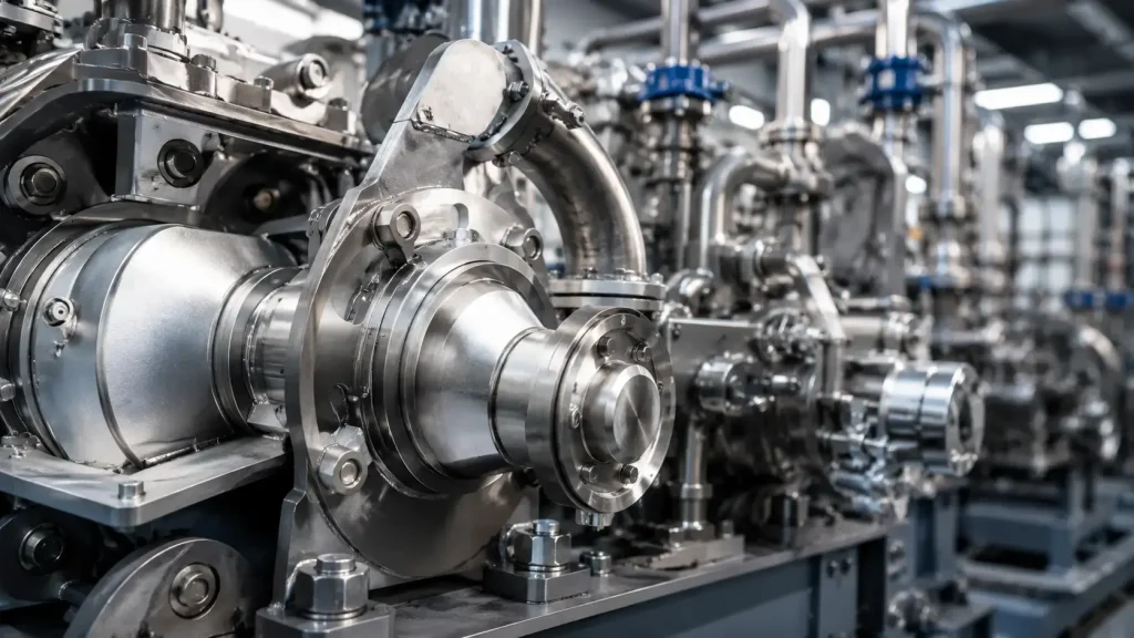 RVS fittingen, flenzen en buizen van Kikou Trading voor machinebouw en technische toepassingen in Nederland.
