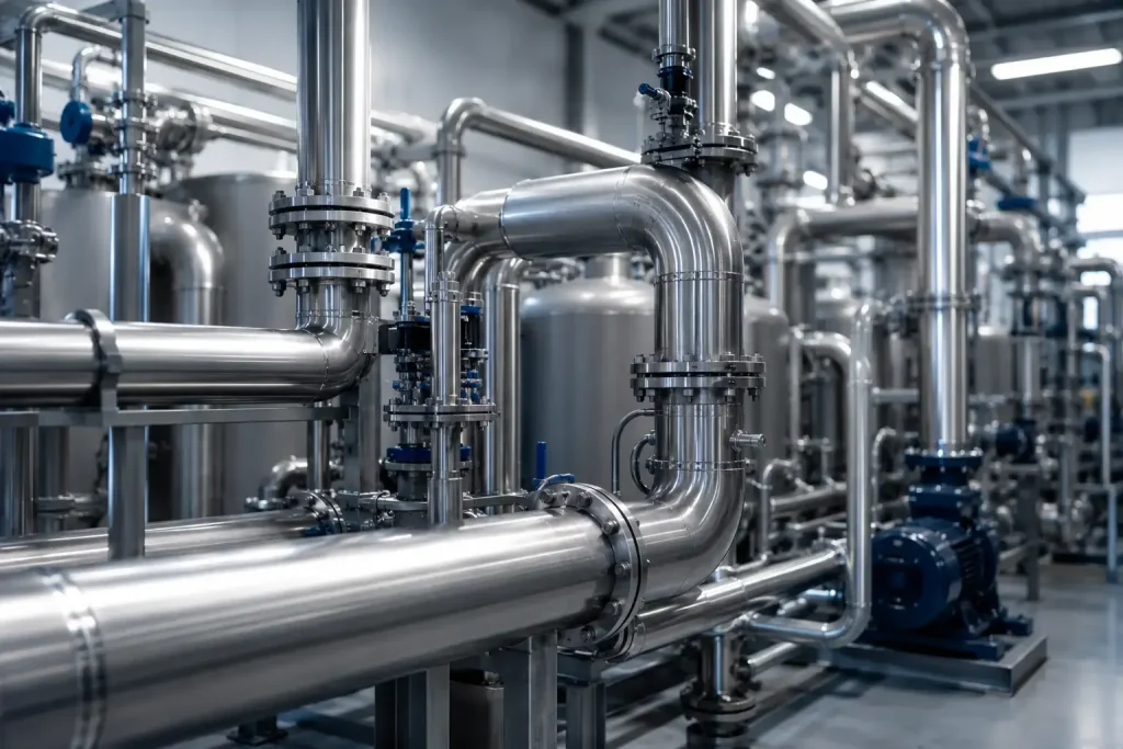 RVS buizen, fittingen en flenzen van Kikou Trading voor installatietechniek en industriële installaties in Nederland.