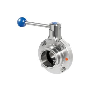 Vlinderklep clamp/clamp, EDPM, AWH, zonder handvat, EN 1.4404