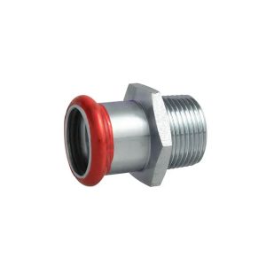 Pressfitting, Overgangsstuk met buitendraad, Galvanized